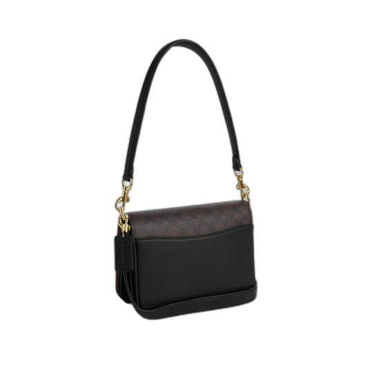 COACH | Quinn Bag In Signature Canvas in Gold/Walnut/Black