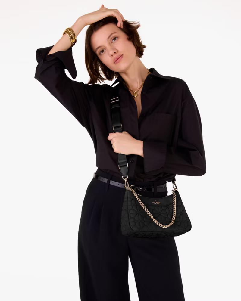 Kate Spade | Flower Quilted Fabric Convertible Crossbody