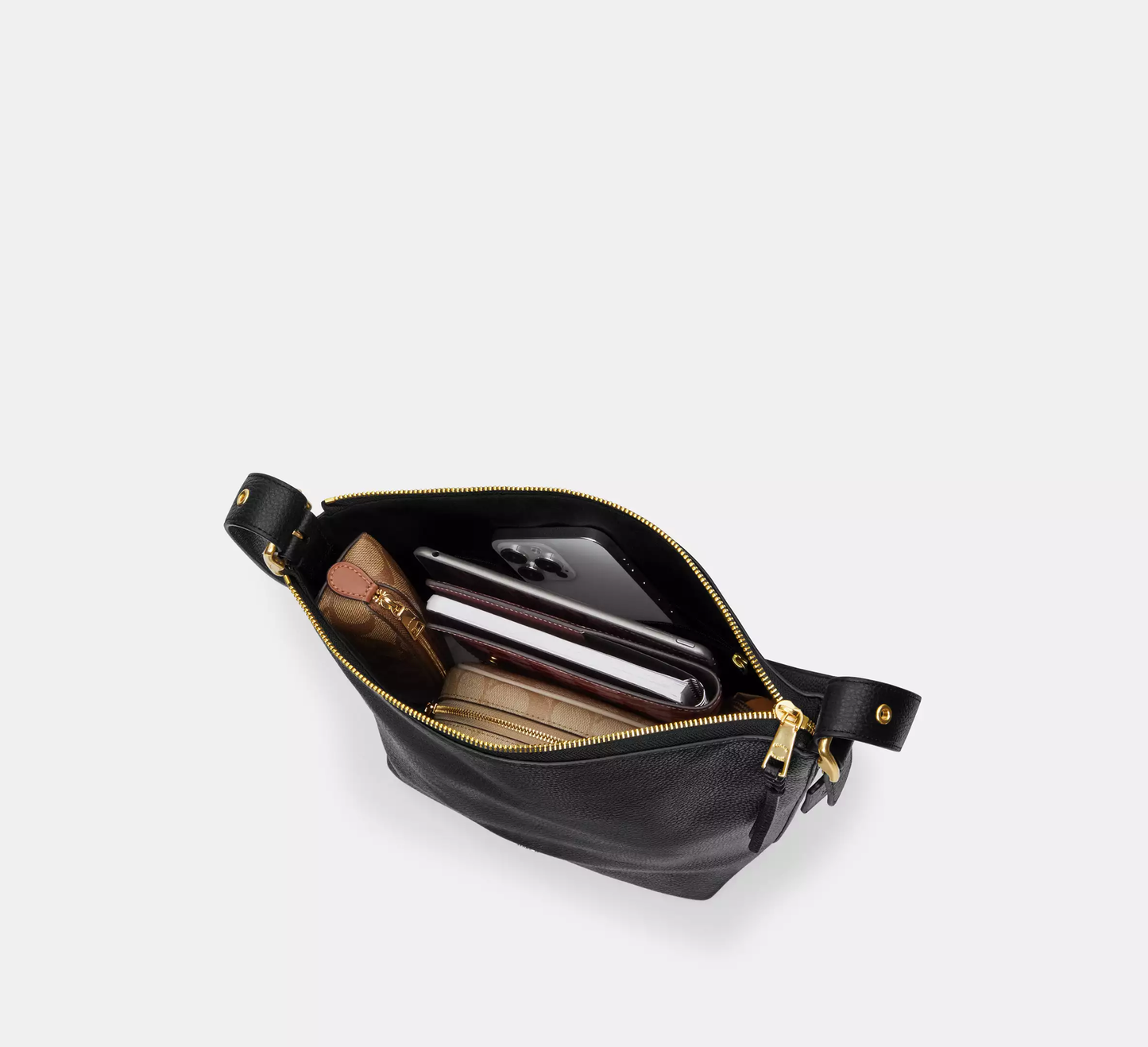 COACH | Val Duffle Bag In Signature Canvas in Gold/Walnut/Black