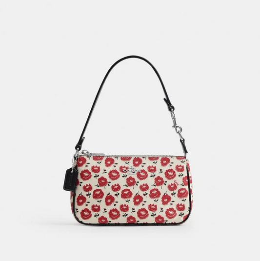 COACH | Nolita 19 With Floral Print Silver/Chalk/Black Multi