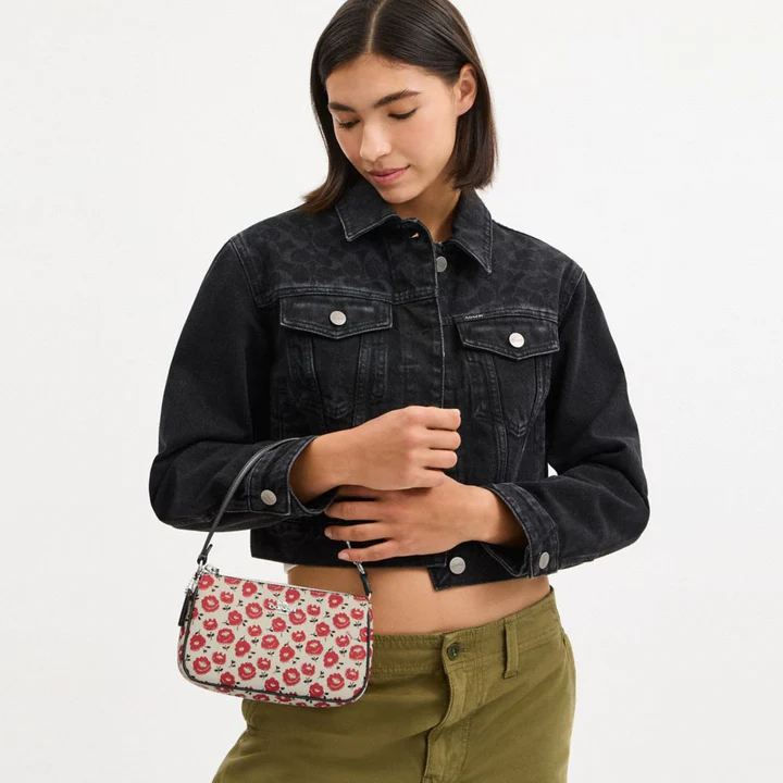 COACH | Nolita 19 With Floral Print Silver/Chalk/Black Multi