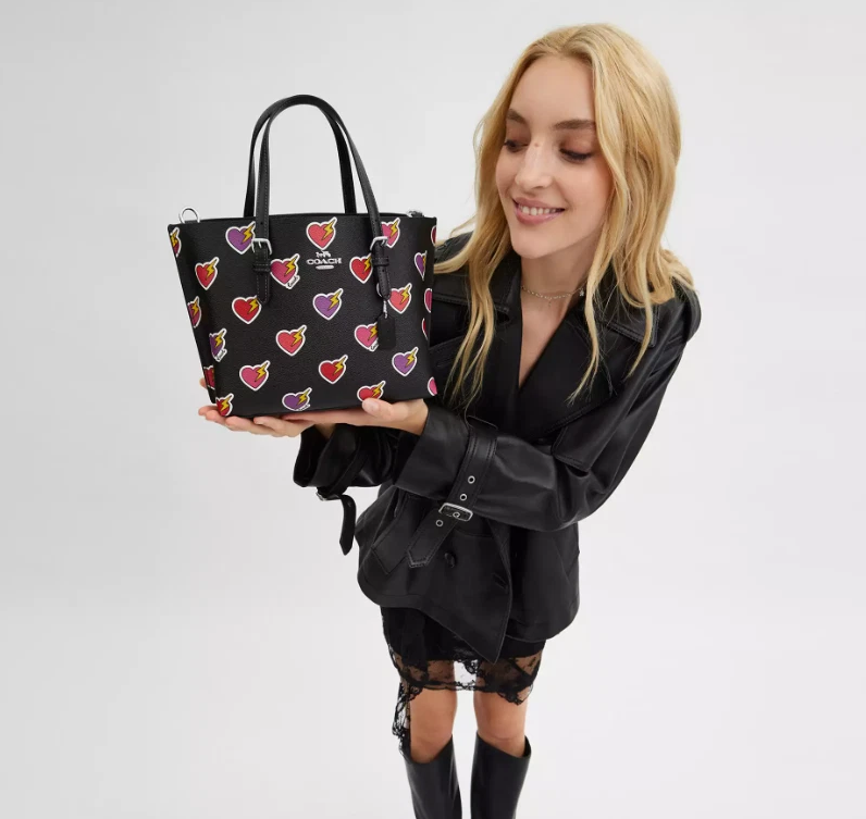 COACH | Mollie Tote 25 In Signature Canvas with Heart Print/️Bolt