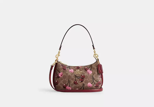 COACH | Teri Shoulder Bag In Signature Canvas With Cherry Print