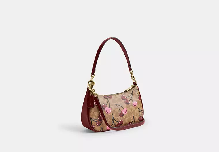 COACH | Teri Shoulder Bag In Signature Canvas With Cherry Print