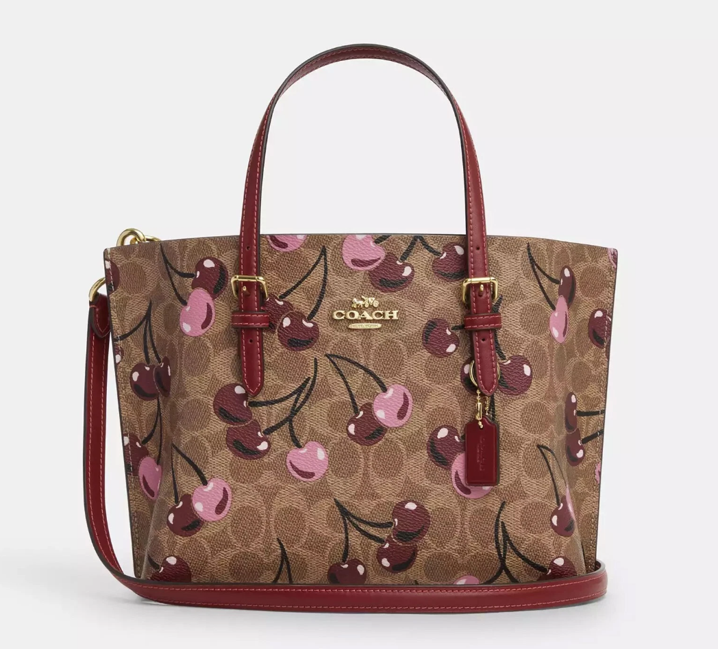 COACH | Mollie Tote Bag 25 With Cherry Print