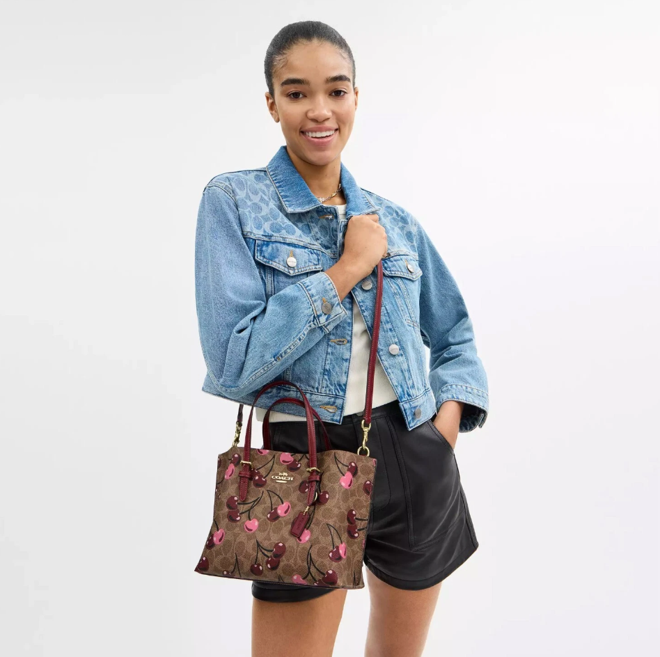 COACH | Mollie Tote Bag 25 With Cherry Print