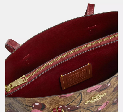 COACH | Mollie Tote Bag 25 With Cherry Print