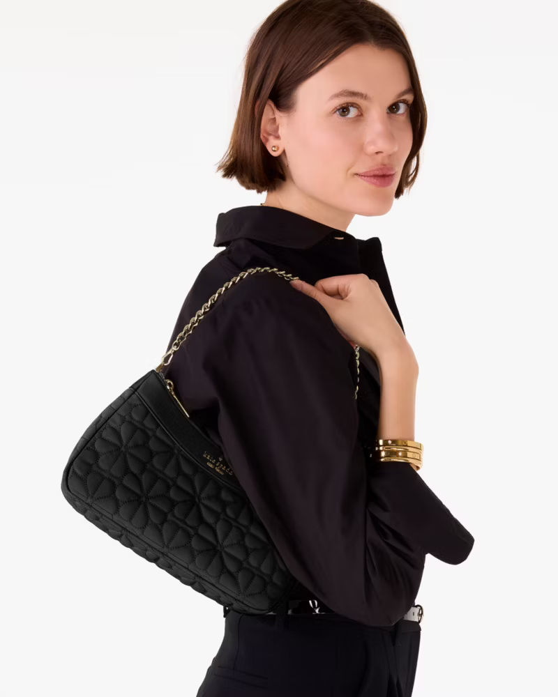 Kate Spade | Flower Quilted Fabric Convertible Crossbody